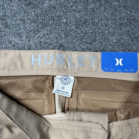 Hurley Quick Dry Hybrid Walkshort 4 Way Stretch Heathered Tigers Eye Men’s 30 - Picture 3 of 7